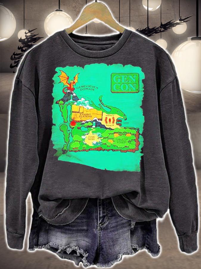 Gen Con Island Map T-Shirt t-shirt