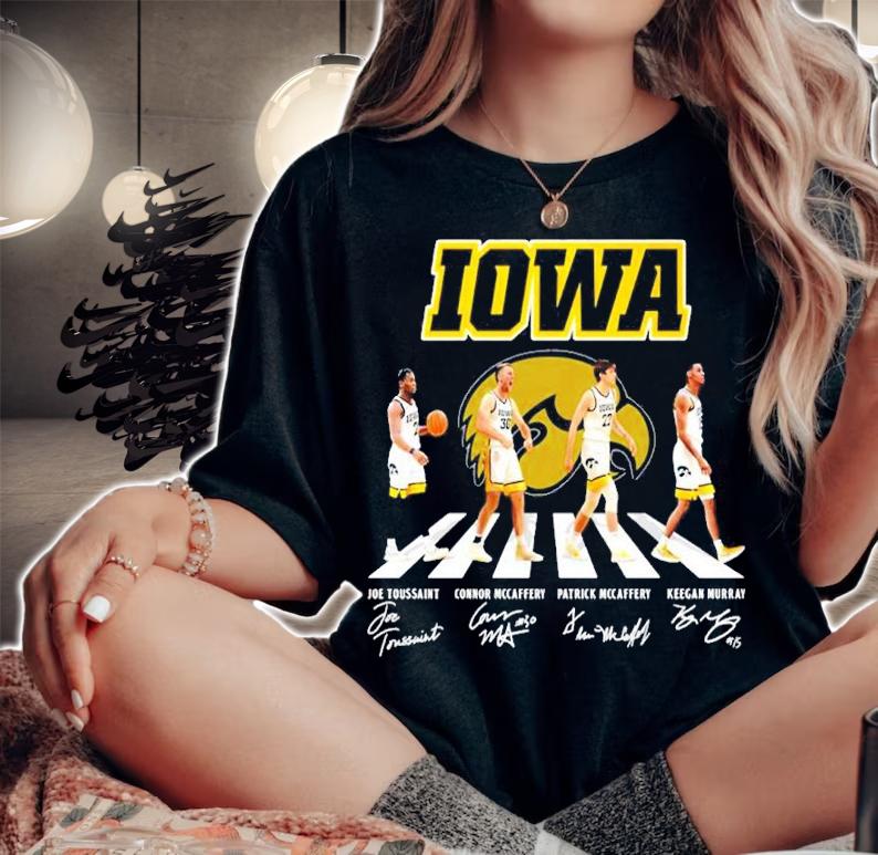 Iowa Hawkeyes Football Team Abbey Road Shirt t-shirt woman shirt