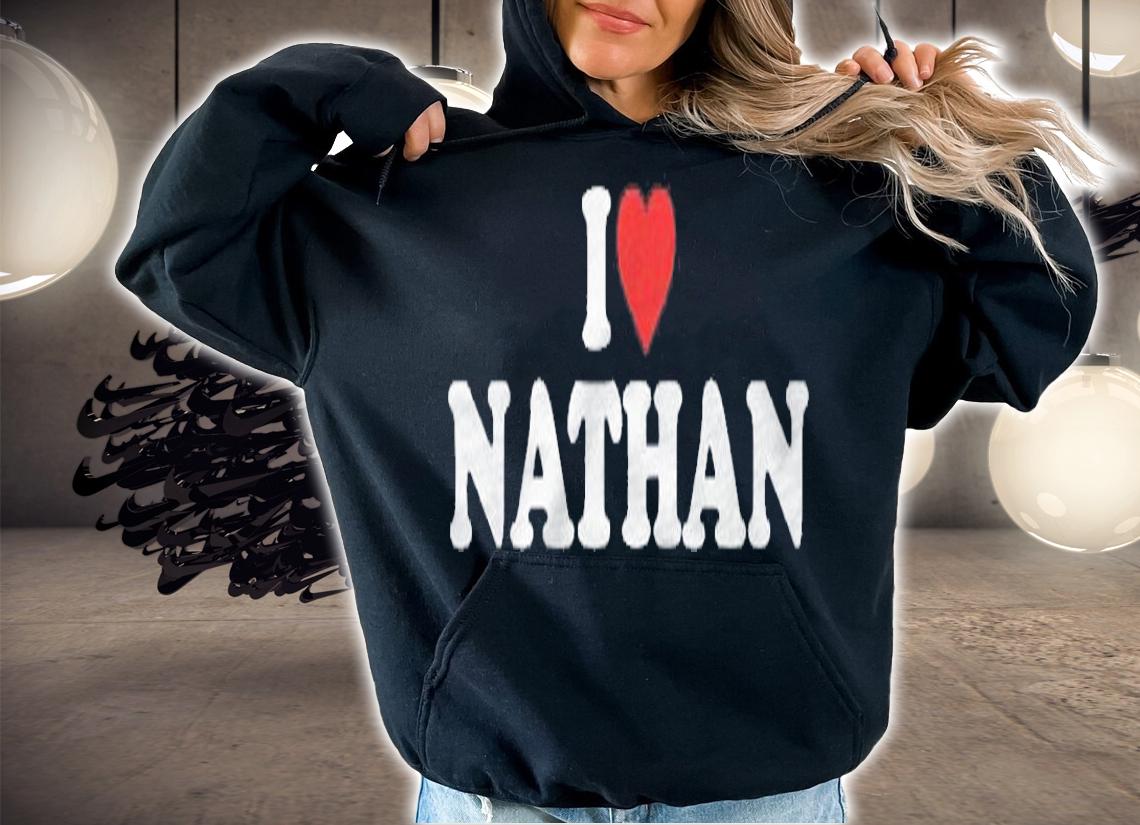 I Love Nathan Gift Heart Shirt t-shirt hoodie