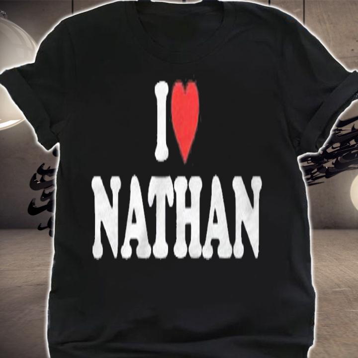 I Love Nathan Gift Heart Shirt t-shirt shirt