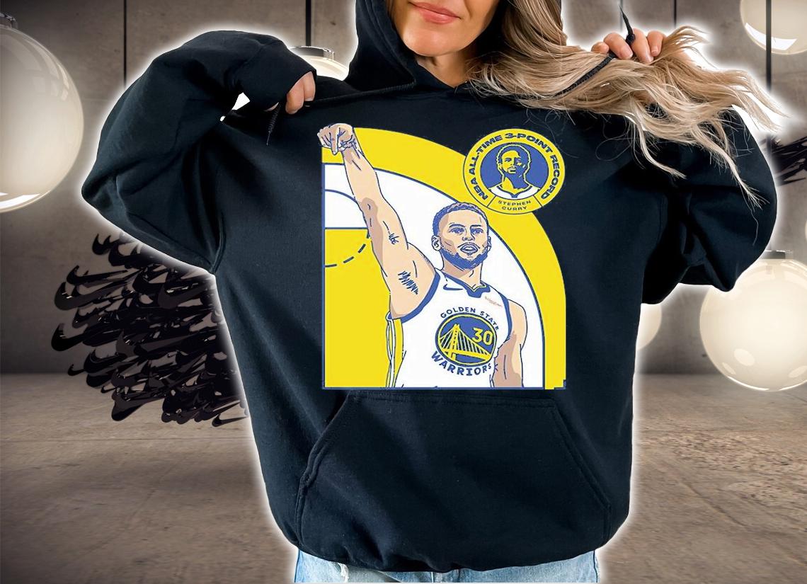 NBA All time 3 point record Stephen Curry shirt t-shirt hoodie