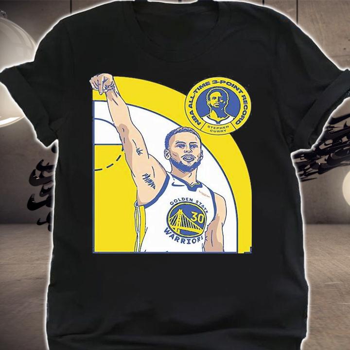 NBA All time 3 point record Stephen Curry shirt t-shirt shirt