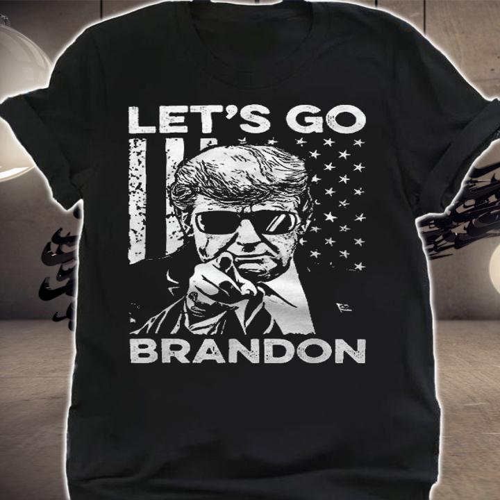 Let's Go Brandon Trump And America Flag TShirt T-Shirt t-shirt shirt