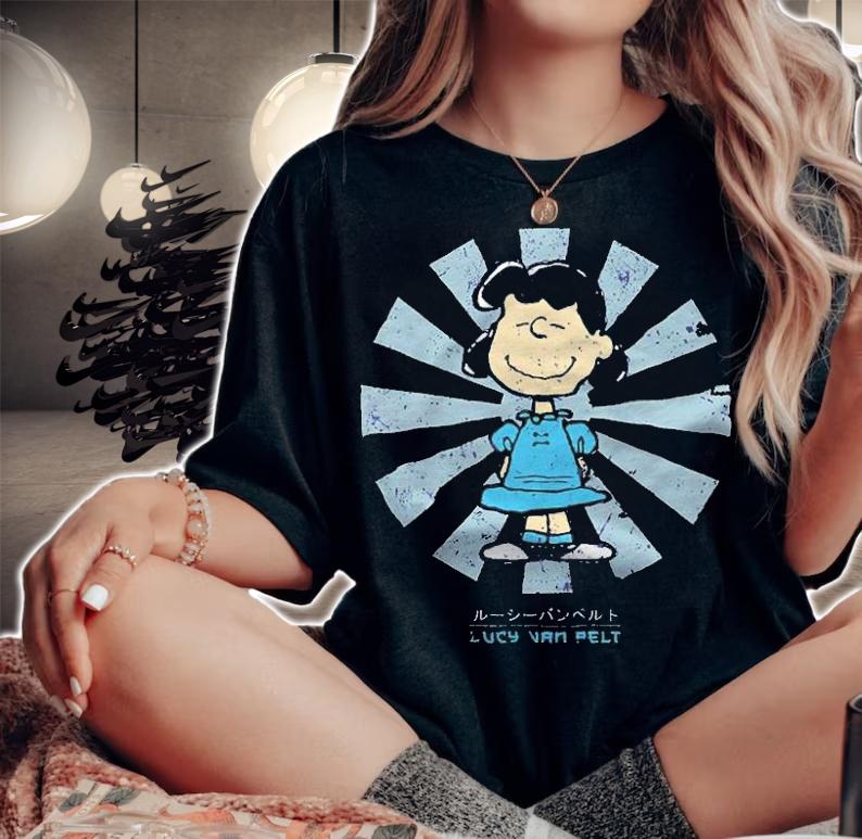 Lucy Van Pelt Retro Japanese Peanuts Shirt t-shirt woman shirt