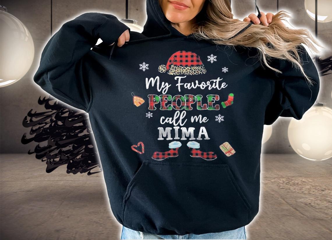 Mb My Favorite People Call Me Mima Thanksgiving Christmas Shirt t-shirt