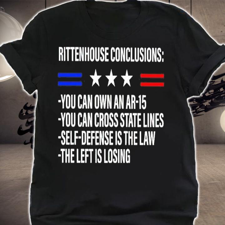 Rittenhouse Conclusion You Can Own An Ar-15 You Can Cross State Lines Shirt t-shirt