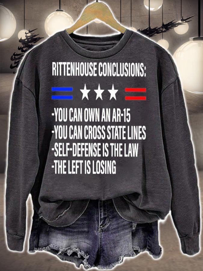 Rittenhouse Conclusion You Can Own An Ar-15 You Can Cross State Lines Shirt t-shirt