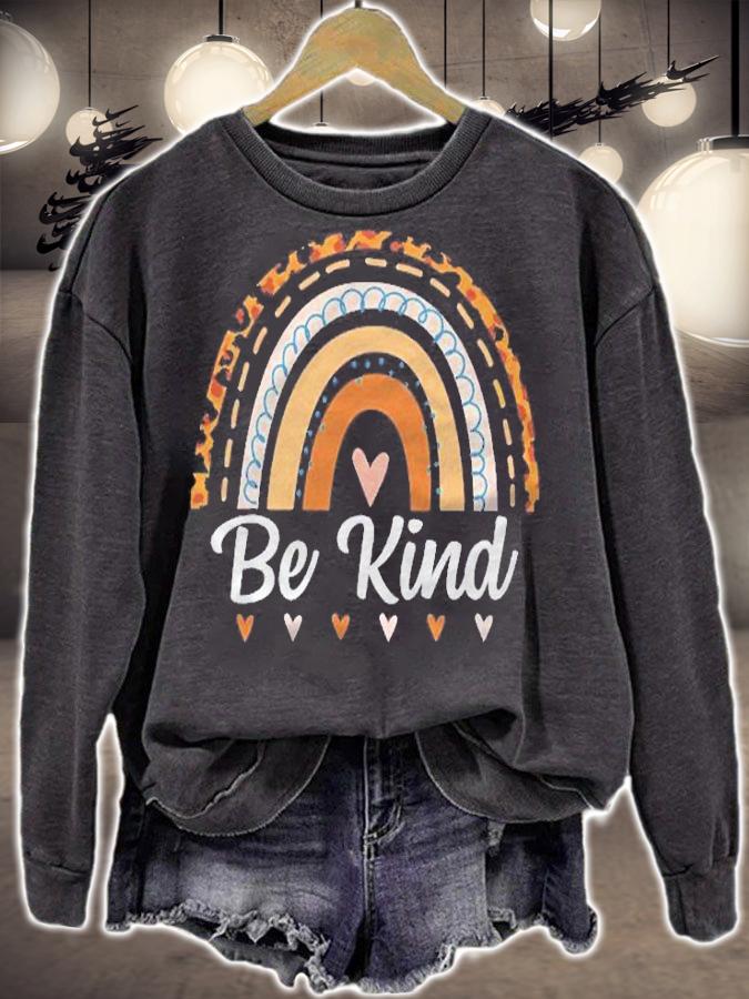 Unity Day Orange Anti Bullying Leopard Rainbow Be Kind Kids t-shirt