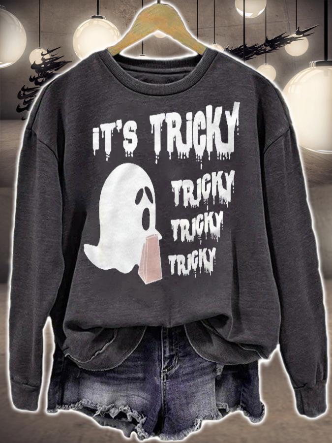 Its Tricky Tricky Tricky Happy Halloween Ghost Shirt t-shirt