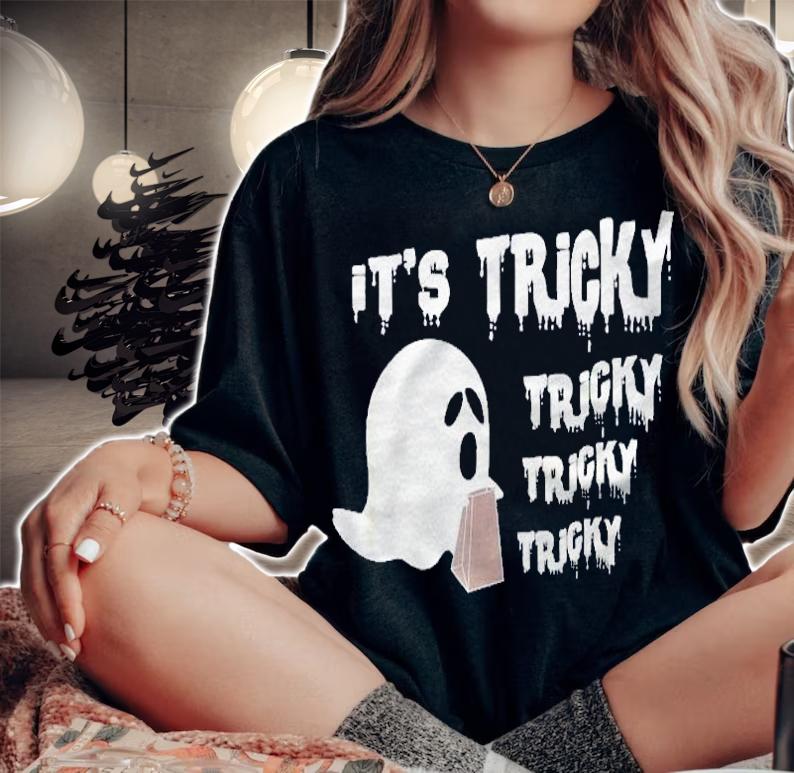 Its Tricky Tricky Tricky Happy Halloween Ghost Shirt t-shirt