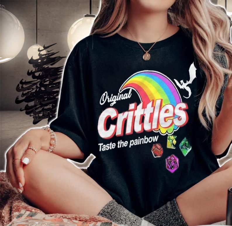 Original Crittles Taste The Painbow Shirt t-shirt