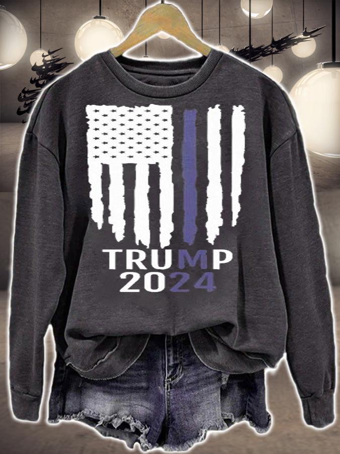 President Donald Trump 2024 Thin Blue Line Police T-Shirt t-shirt