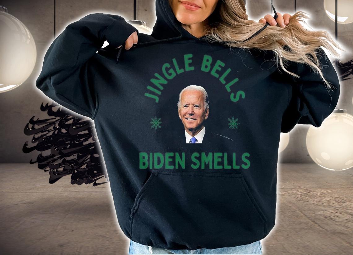 Jingle Bells Biden Smells Funny Biden Christmas Green T-Shirt t-shirt hoodie