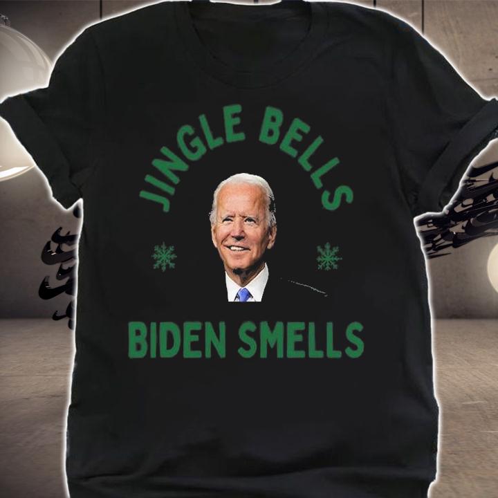 Jingle Bells Biden Smells Funny Biden Christmas Green T-Shirt t-shirt shirt