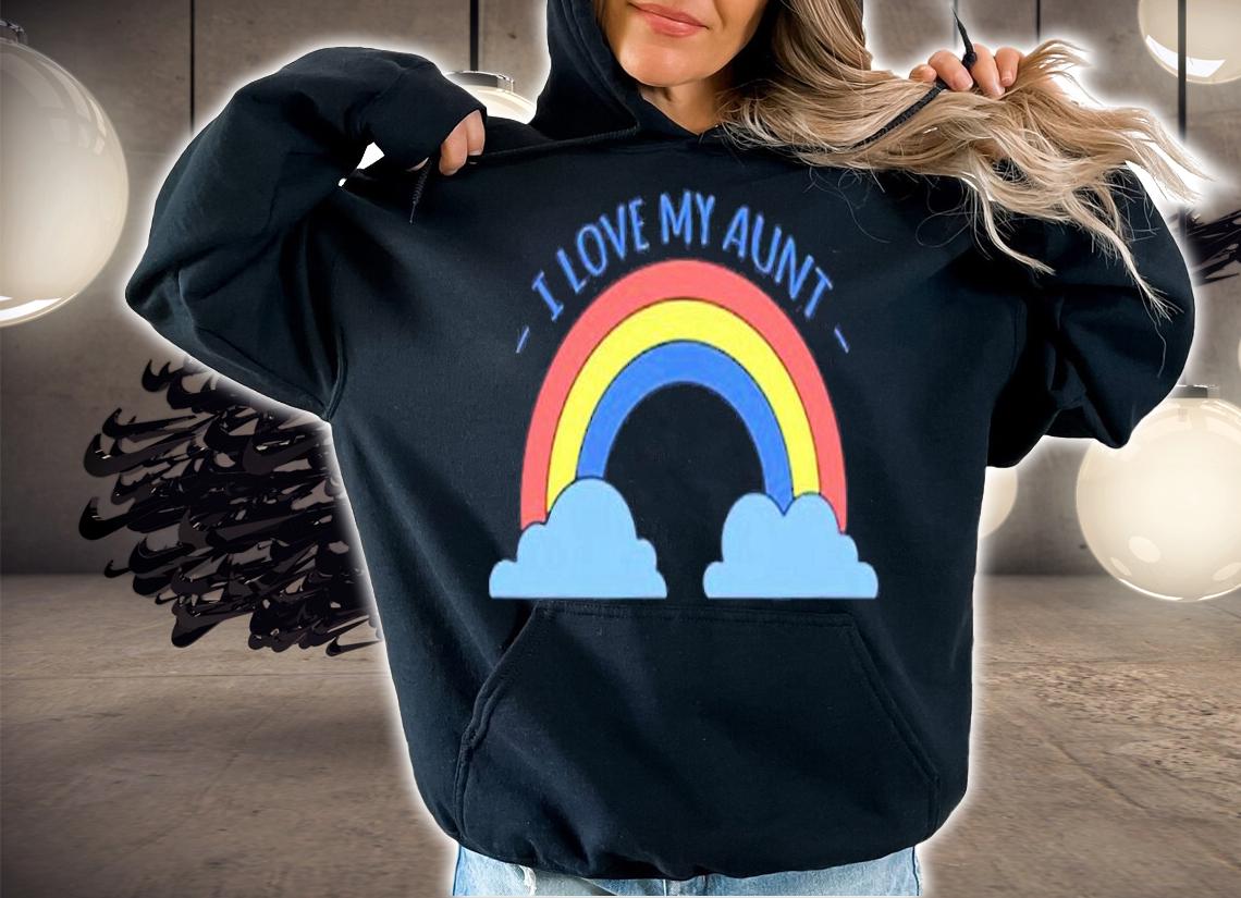 Pastel Rainbow I Love My Aunt T-Shirt t-shirt