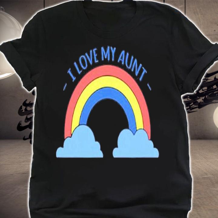 Pastel Rainbow I Love My Aunt T-Shirt t-shirt