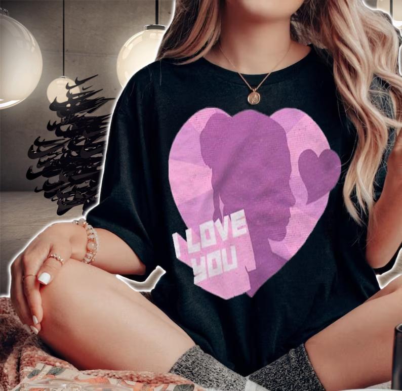 Star Wars Princess Leia I love you T-shirt t-shirt woman shirt