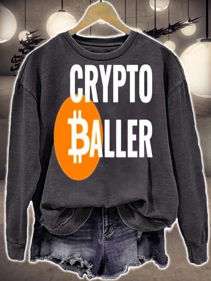 Crypto Baller Bitcoin Investor Funny T-Shirt