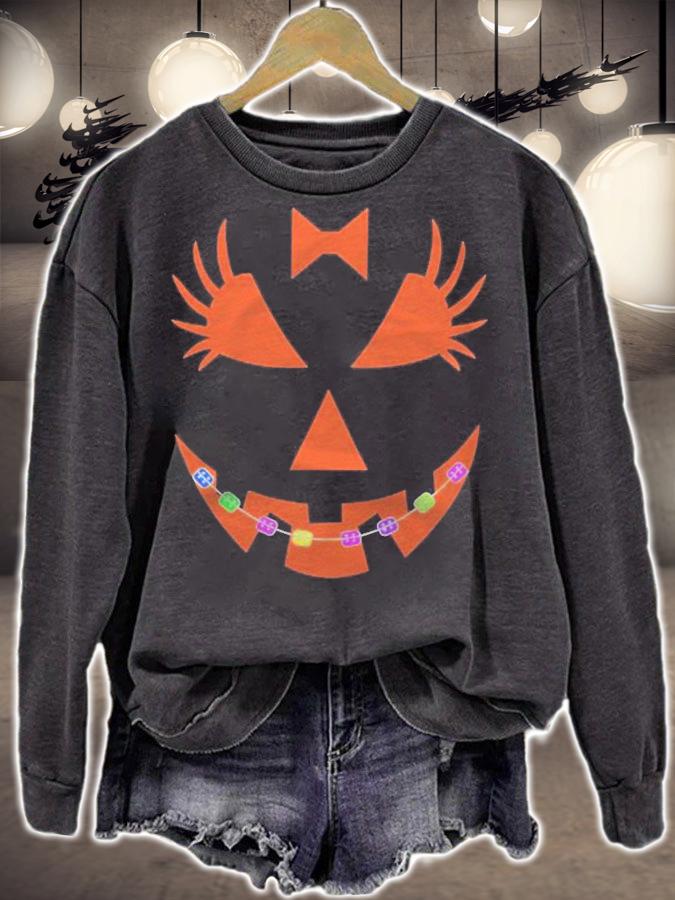 Halloween Pumpkin With Braces Orthodontist Costume Tshirt Essential Shirt sweatshirt