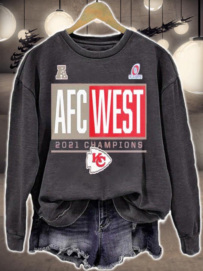 Kansas City Chiefs 2021 AFC West Division Champions Playoff shirt sweatshirt
