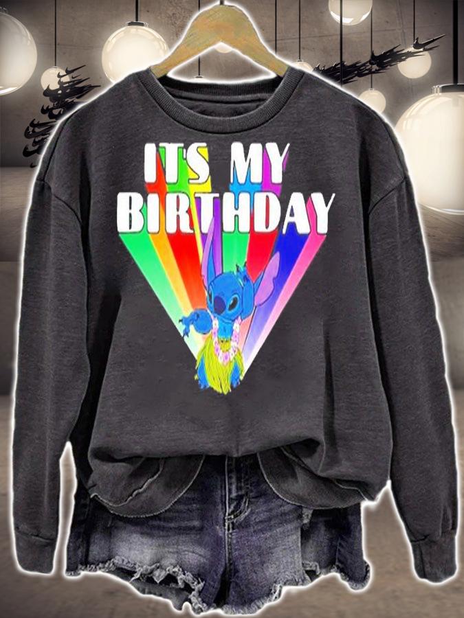 Lilo & Stitch Hula Stitch Its My Birthday T-Shirt