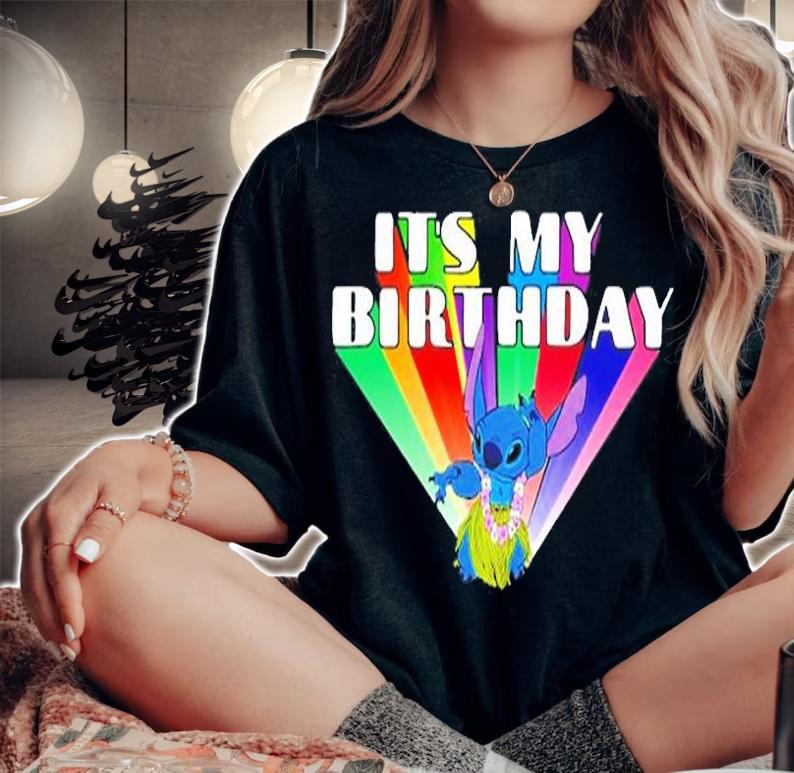 Lilo & Stitch Hula Stitch Its My Birthday T-Shirt