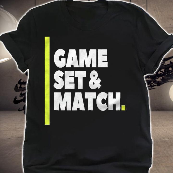 Tennis Design Game Set & Match Tennis Shirt