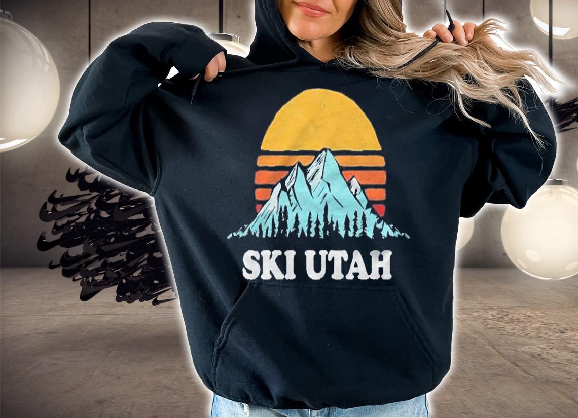 Ski Utah Vintage Retro Vibe Skiing Shirt