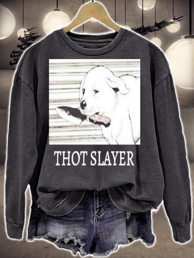 Thot Slayer Dog Shirt