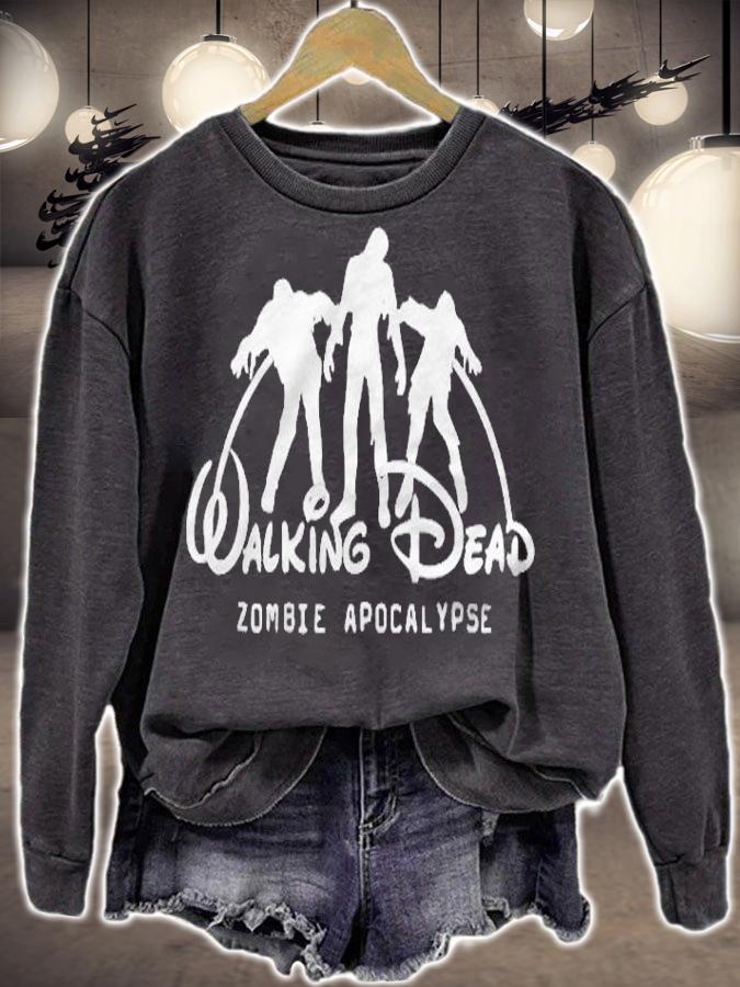 Walking Dead Walt Disney Parody Zombie Apocalypse Shirt sweatshirt