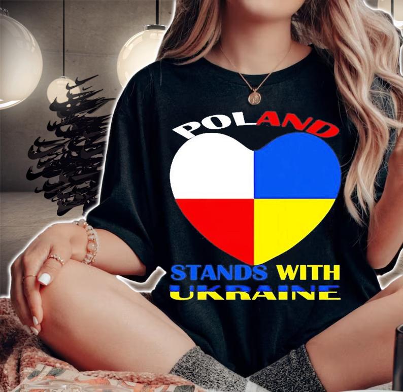 Women's Poland Stands With Ukraine Polish Ukraine T-Shirt woman shirt