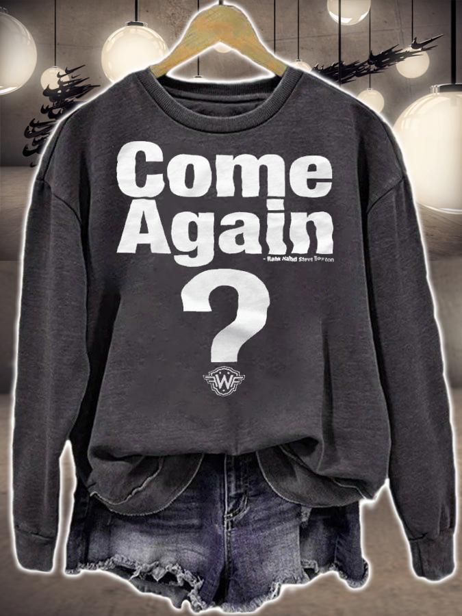 Come Again Rank Hahd Steve Boston Shirt