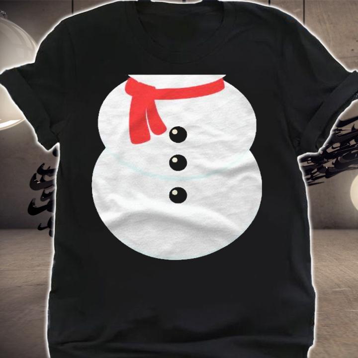 Snowman Body Simple Christmas Costume Outfit Shirt shirt