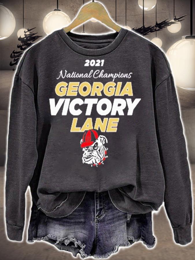 Uga National Championship Georgia Bulldogs Victory Lane 2022 T-Shirt