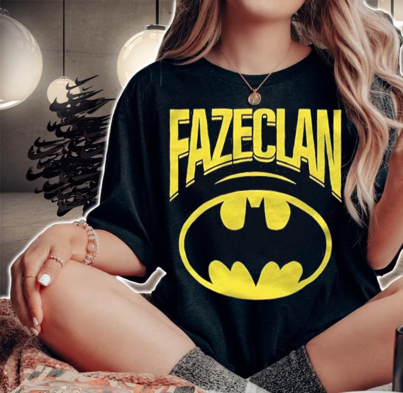 Faze X Batman logo mashup Fazeclan T-shirt woman shirt
