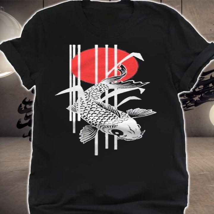 Japanese Bamboo Design Nishikigoi Koi Fish 2 Fun Shirt shirt