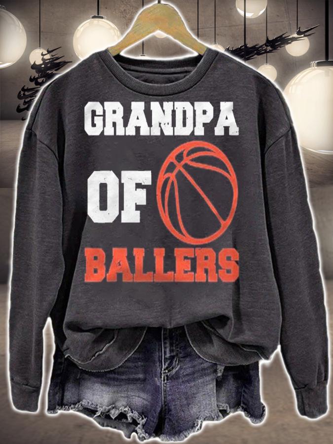 Mens Basketball Grandpa Basketball Player Grandpa Of Ballers Shirt sweatshirt