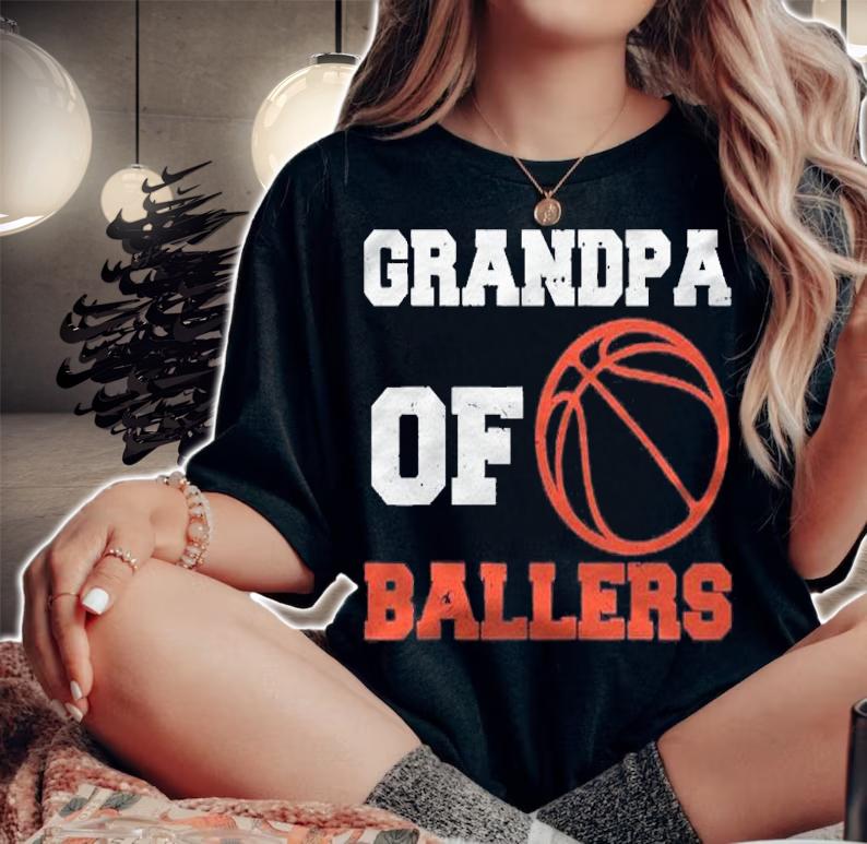 Mens Basketball Grandpa Basketball Player Grandpa Of Ballers Shirt woman shirt