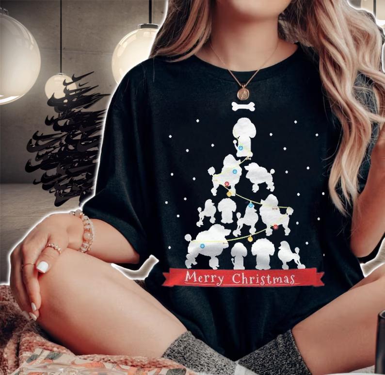 Poodle Christmas Tree Gift For Poodle Christmas Tree Poodle Sweater Iphone Samsung P Shirt woman shirt