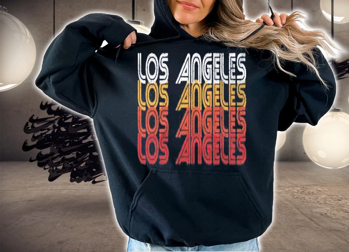 Retro Los Angeles California Sunset Colors Pullover Shirt hoodie
