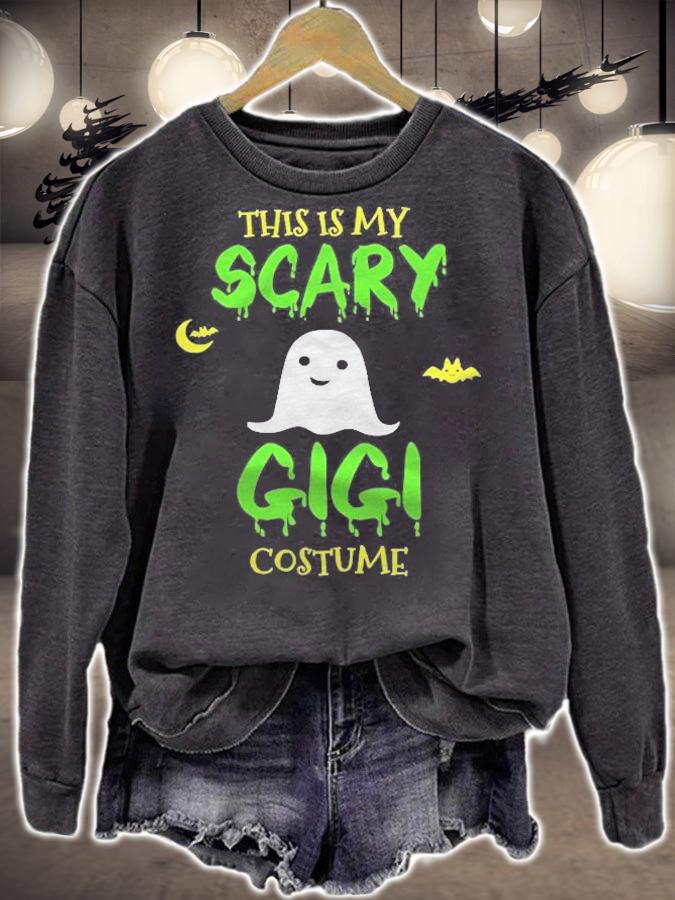 Scary Gigi Halloween Costume Lazy Easy T-shirt sweatshirt