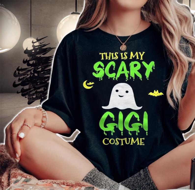 Scary Gigi Halloween Costume Lazy Easy T-shirt woman shirt