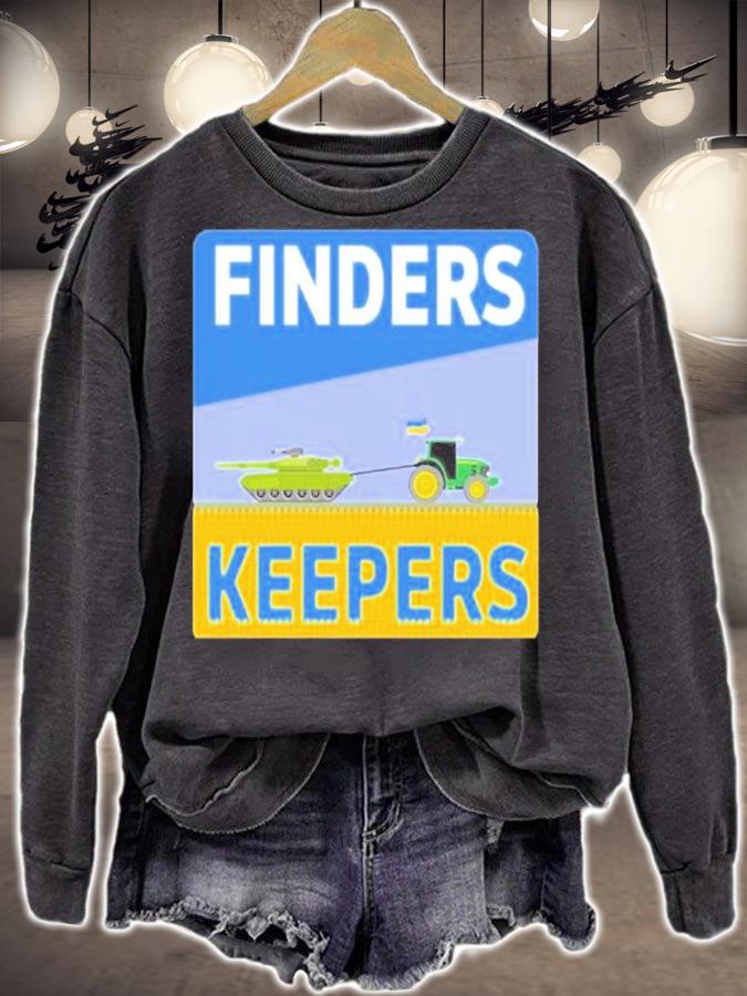Ukrainian Farmers Stealing Putin's Tanks Finders Keepers Shirt sweatshirt