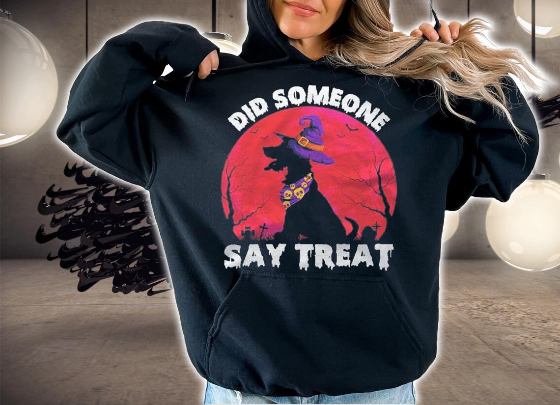 Did Someone Say Treat Halloween Witch Adorable Dog Shirt