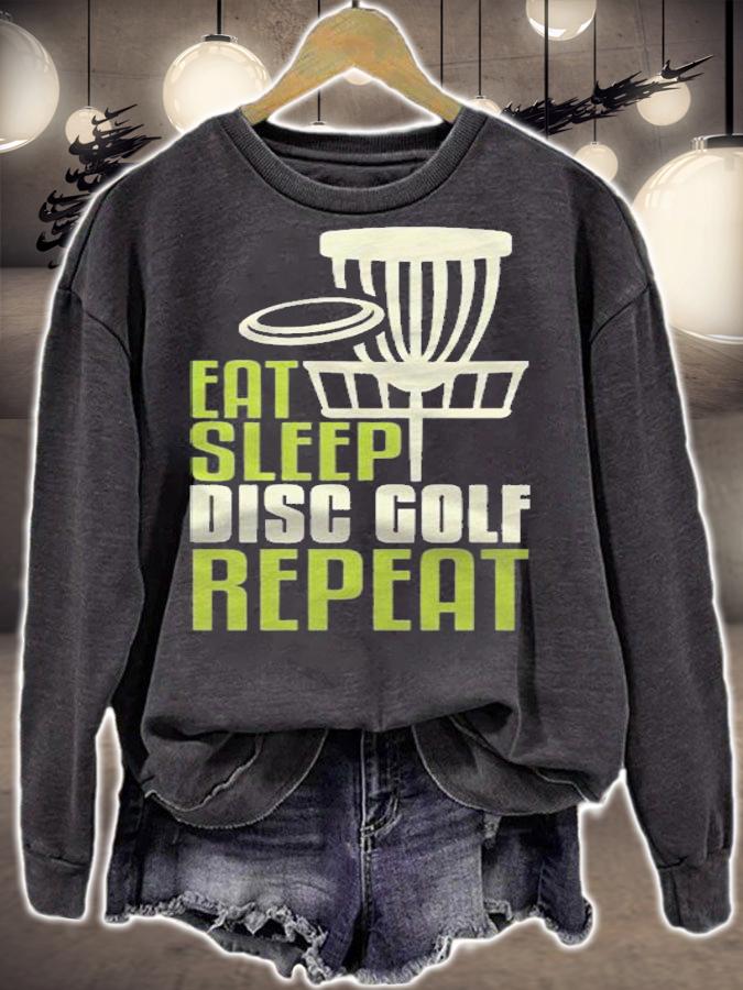 Disc Golf Gifts Funny Eat Sleep Disc Golf Repeat Shirt sweatshirt