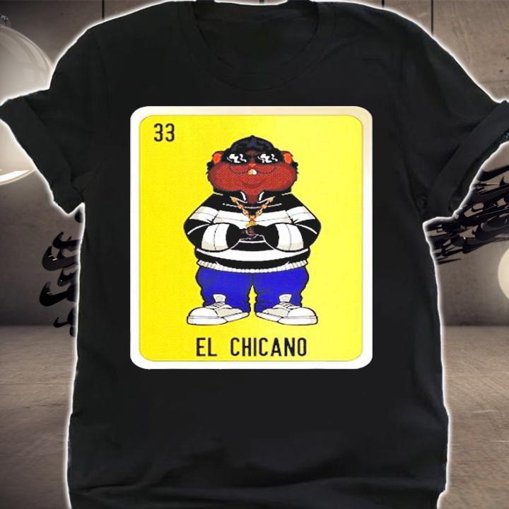 El Chicano Mexican Lottery Bingo Cards T-Shirt shirt