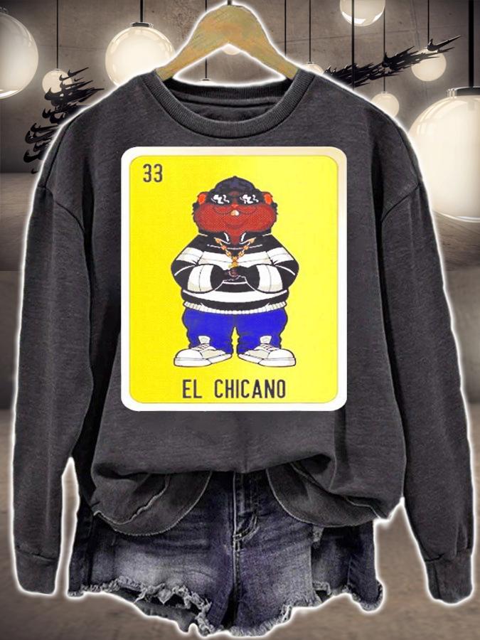 El Chicano Mexican Lottery Bingo Cards T-Shirt sweatshirt