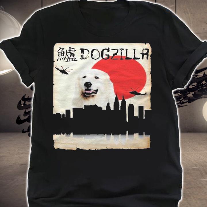 Great Pyrenee Dog Dogzilla Kanji Shirt shirt