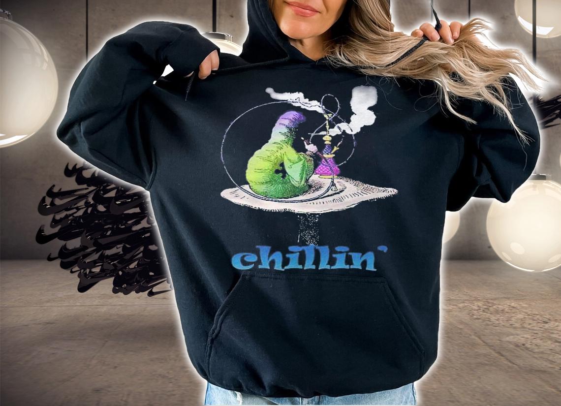 Hookah Smoking Caterpillarchillin Chilling Shirt