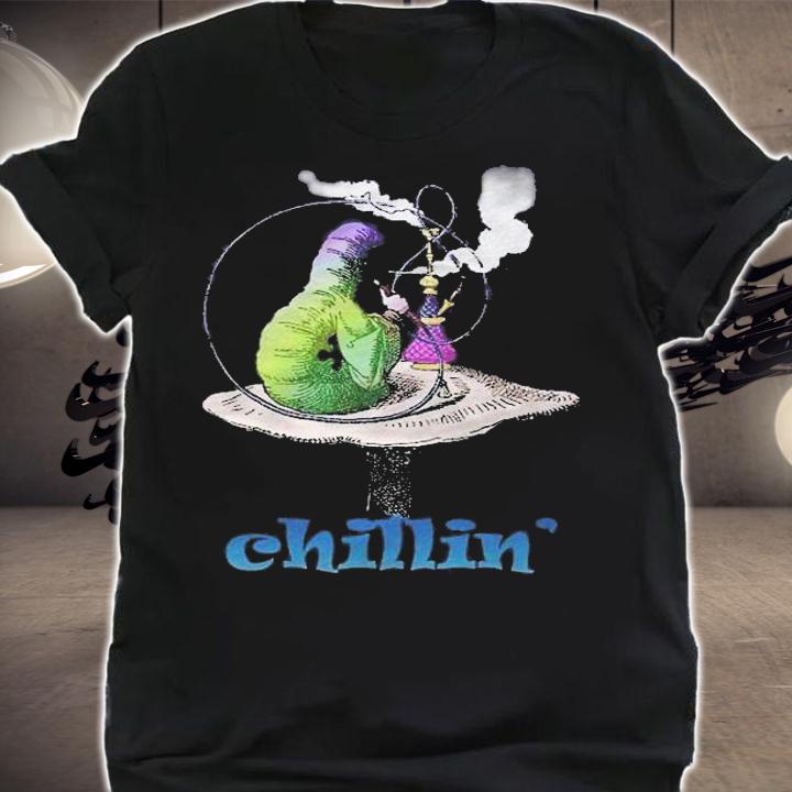 Hookah Smoking Caterpillarchillin Chilling Shirt